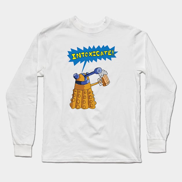 Crazy Robot Long Sleeve T-Shirt by igdali1